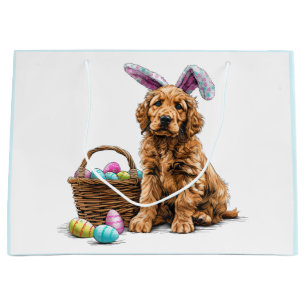 Bolsa De Regalo Grande Easter Golden Retriever Puppy Bungalows Ears