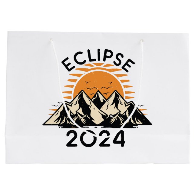 Bolsa De Regalo Grande Eclipse Solar Total 2024 (Reverso)