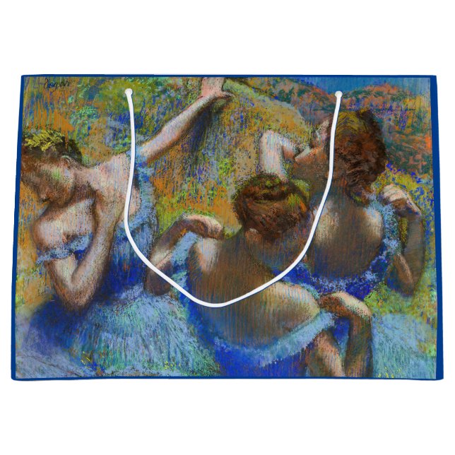 Bolsa De Regalo Grande Edgar Degas - Bailarinas azules (Anverso)