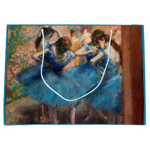 Bolsa De Regalo Grande Edgar Degas - Bailarinas de azul