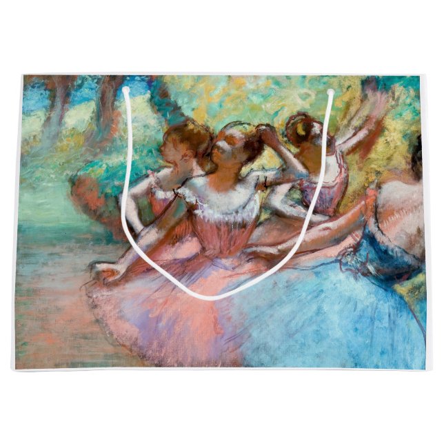Bolsa De Regalo Grande Edgar Degas - Cuatro Ballerinas en escena (Anverso)
