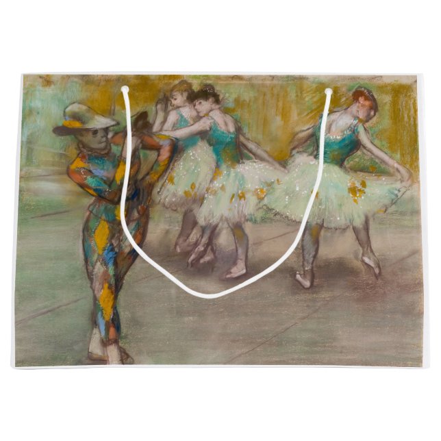 Bolsa De Regalo Grande Edgar Degas - Danza Harlequin (Anverso)