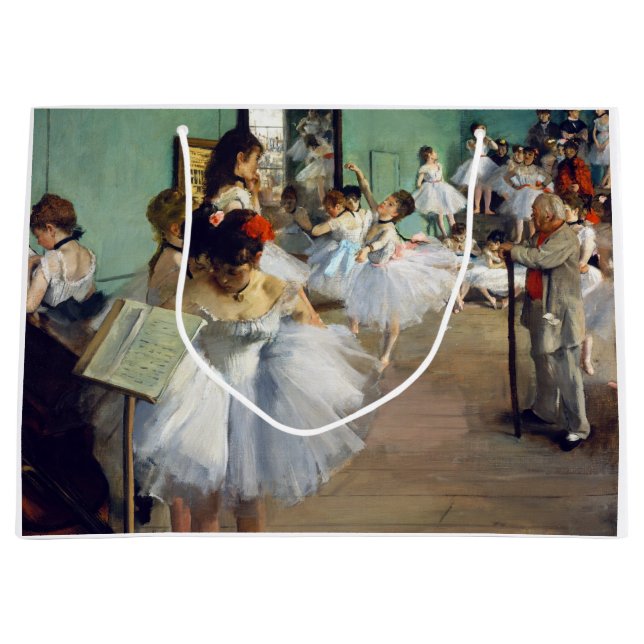 Bolsa De Regalo Grande Edgar Degas - La clase de danza (Anverso)