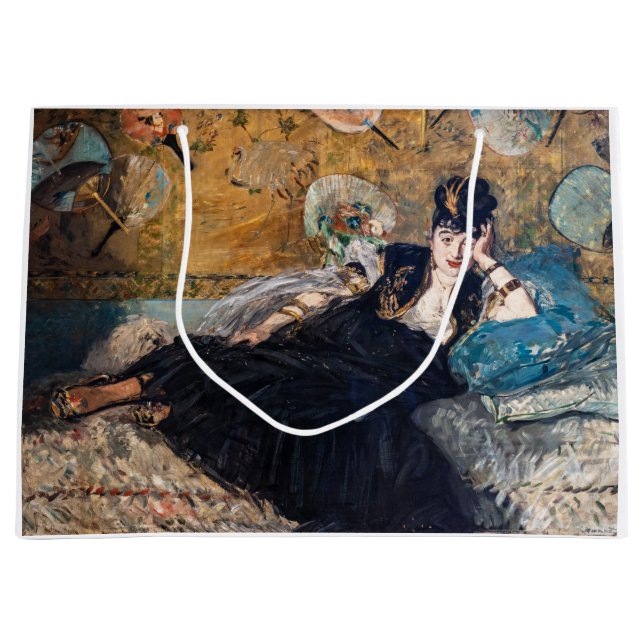 Bolsa De Regalo Grande Edouard Manet - Dama de fans (Anverso)