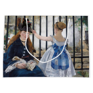 Bolsa De Regalo Grande Edouard Manet - El ferrocarril