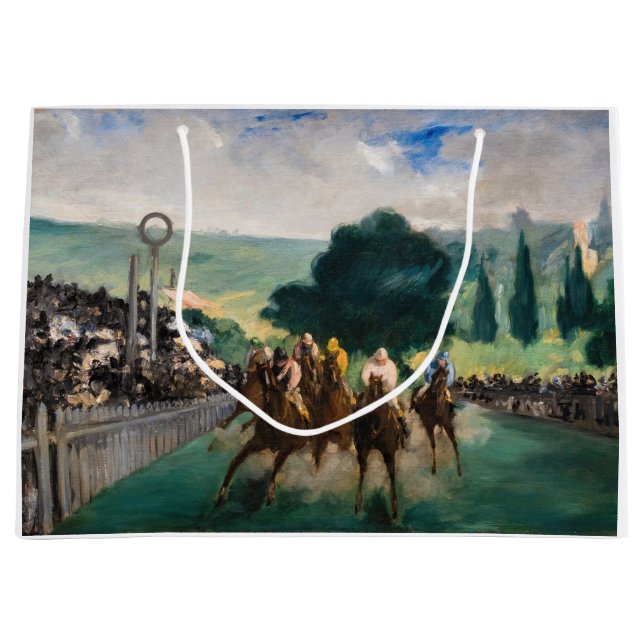 Bolsa De Regalo Grande Edouard Manet - Las carreras en Longchamp (Anverso)
