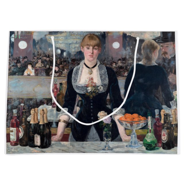 Bolsa De Regalo Grande Edouard Manet - Un bar en el Folies-Bergere (Anverso)