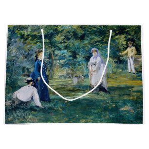 Bolsa De Regalo Grande Edouard Manet - Un juego de croquet