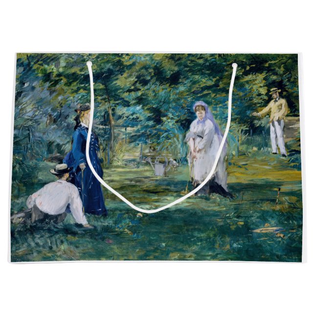 Bolsa De Regalo Grande Edouard Manet - Un juego de croquet (Anverso)