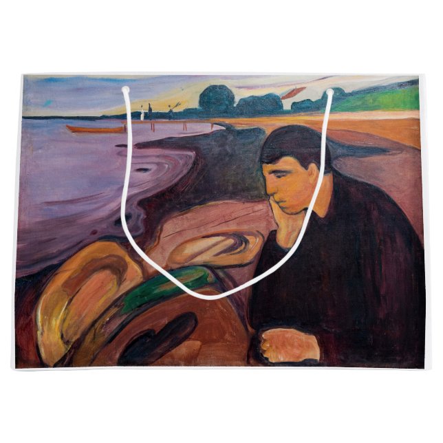 Bolsa De Regalo Grande Edvard Munch - Melancholy 1894 (Anverso)