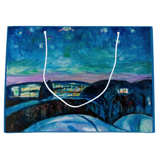 Bolsa De Regalo Grande Edvard Munch - Noche Starry 1922 (Anverso)