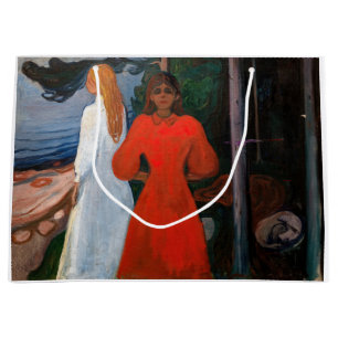 Bolsa De Regalo Grande Edvard Munch - Rojo y Blanco