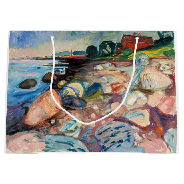 Bolsa De Regalo Grande Edvard Munch - Shore with Red House (Anverso)