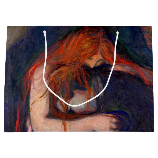 Bolsa De Regalo Grande Edvard Munch - Vampiro / Amor y dolor (Anverso)