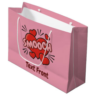 Bolsa De Regalo Grande Efecto de sonido de historieta de besación