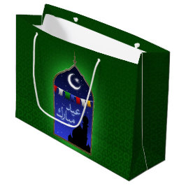 Bolsa De Regalo Grande Eid Mubarak Garland Moon