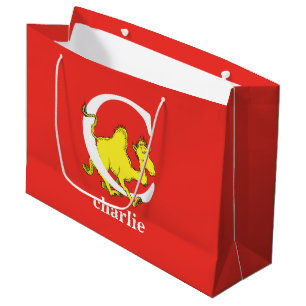 Bolsa De Regalo Grande El ABC de Dr. Seuss: Letra C - Blanco   Agrega tu 