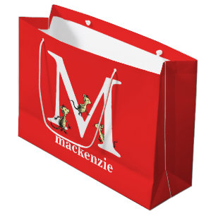 Bolsa De Regalo Grande El ABC de Dr. Seuss: Letra M - Blanco Agrega tu