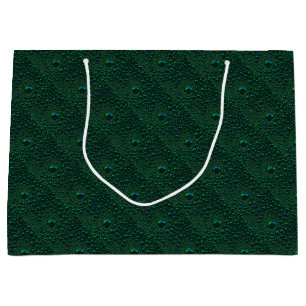 Bolsa De Regalo Grande El agua cae sobre el Metalizado verde