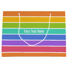 Bolsa De Regalo Grande El arco iris colorea el bolso de encargo del
