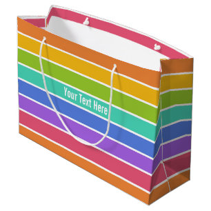 Bolsa De Regalo Grande El arco iris colorea el bolso de encargo del