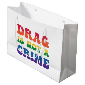Bolsa De Regalo Grande El Arrastrar No Es Una Banda De Regalo De Crimen
