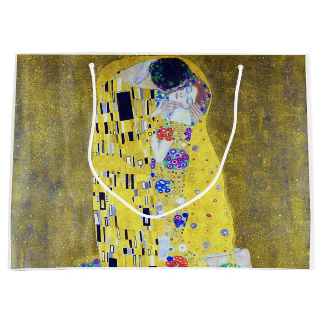 Bolsa De Regalo Grande El beso, Gustav Klimt (Anverso)