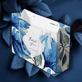 Bolsa De Regalo Grande El Boho indigo azul moderno personalizado