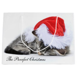 Bolsa De Regalo Grande El bolso del regalo del navidad de Purrfect