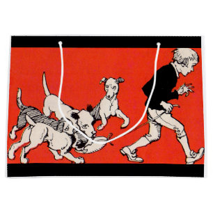 Bolsa De Regalo Grande el caminante del perro