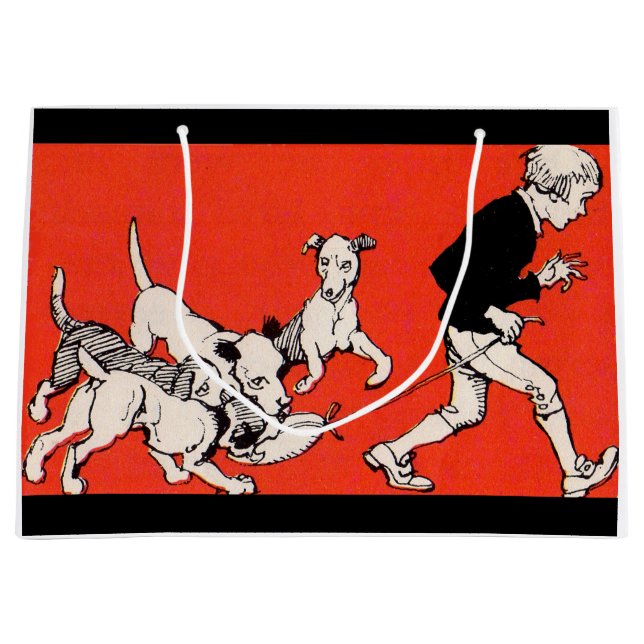 Bolsa De Regalo Grande el caminante del perro (Anverso)