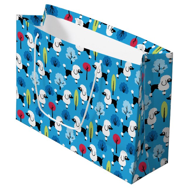 Bolsa De Regalo Grande El caniche en el parque (Angulo Anverso)