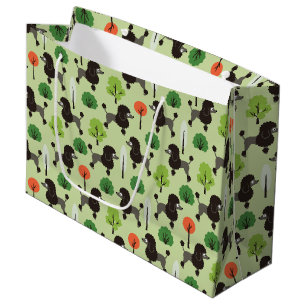 Bolsa De Regalo Grande El caniche en el parque