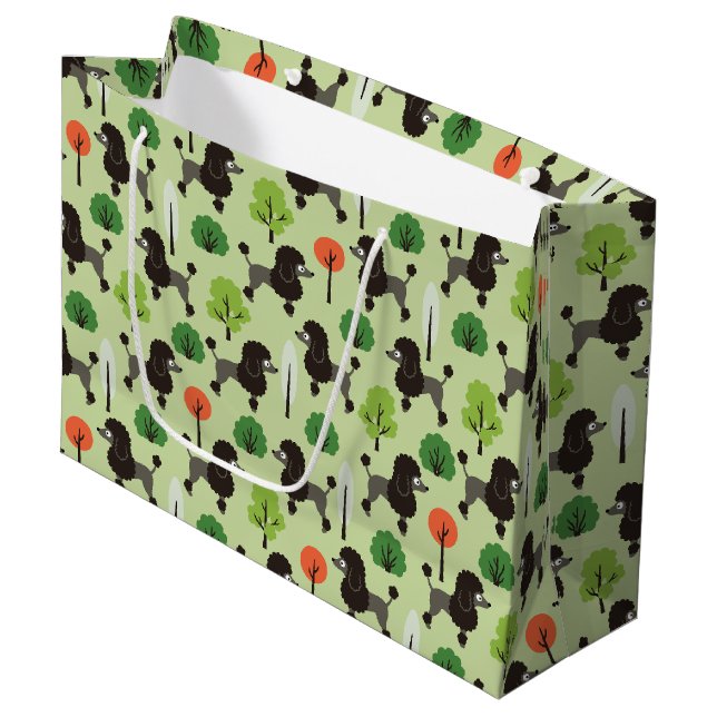 Bolsa De Regalo Grande El caniche en el parque (Angulo Anverso)