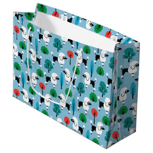 Bolsa De Regalo Grande El caniche en el parque