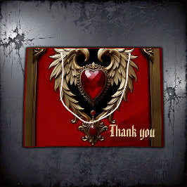 Bolsa De Regalo Grande El corazón gótico del fuego y el oro.