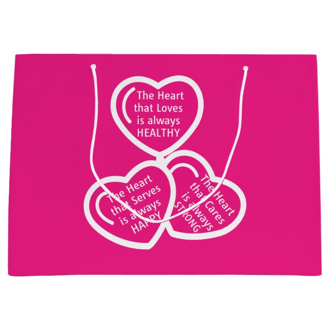 Bolsa De Regalo Grande El corazón que ama (Anverso)