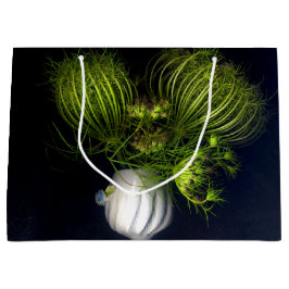 Bolsa De Regalo Grande "El corazón verde en negro"