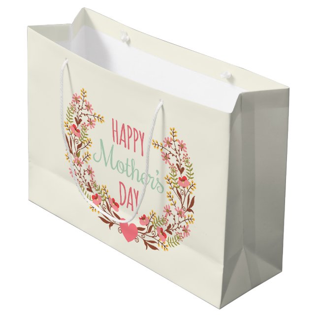 Bolsa De Regalo Grande El día de madre feliz (Angulo Anverso)