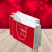 El día de San Valentín rojo personalizado moderno
