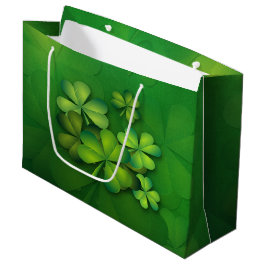 Bolsa De Regalo Grande El día de St Patrick - tréboles/tréboles