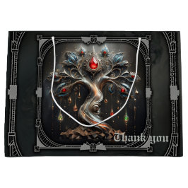 Bolsa De Regalo Grande El diseño del Árbol de la Vida Art Déco.