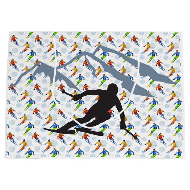 Bolsa De Regalo Grande El esquiador (Anverso)