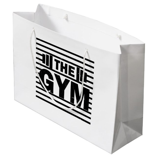 Bolsa De Regalo Grande El gimnasio (Angulo reverso)