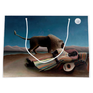 Bolsa De Regalo Grande El gitano durmiente, Henri Rousseau