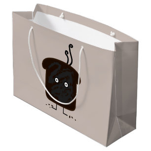 Bolsa De Regalo Grande El humo quemado de la tostada desmenuza el pan de
