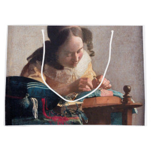 Bolsa De Regalo Grande El Lacemaker, Johannes Vermeer, 1669-1670
