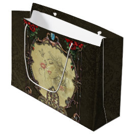 Bolsa De Regalo Grande El marco ostenta un diseño opulento