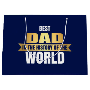 Bolsa De Regalo Grande El mejor papá en la historia del mundo
