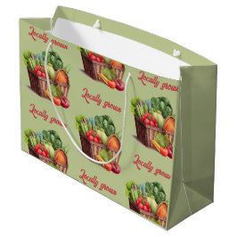 Bolsa De Regalo Grande El mercado de agricultores genera favor de Baby Sh